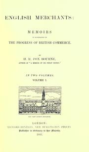 Cover of: English merchants by Henry Richard Fox Bourne, Henry Richard Fox Bourne