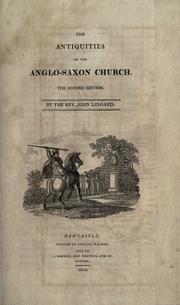 Cover of: The antiquities of the Anglo-Saxon church