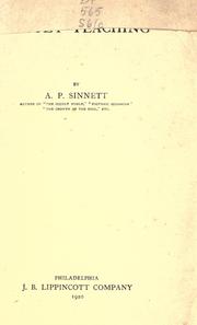 Cover of: Collected fruits of occult teaching by Alfred Percy Sinnett