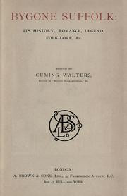 Cover of: Bygone Suffolk by John Cuming Walters