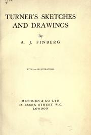 Turner's sketches and drawings by Alexander Joseph Finberg