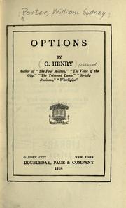 Cover of: Options by O. Henry