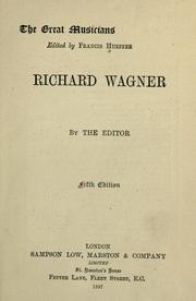 Cover of: Richard Wagner.