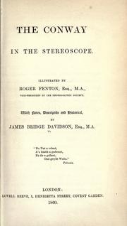 Cover of: The Conway in the stereoscope