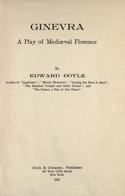 Front cover of Ginevra by Doyle, Edward