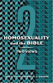 Cover of: Homosexuality and the Bible by Dan Otto Via