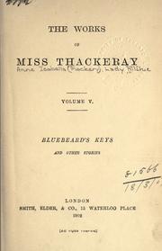 Cover of: Bluebeard's keys, and other stories by Anne Thackeray Ritchie