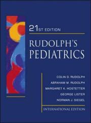 Cover of: Rudolph's Pediatrics by Colin David Rudolph
