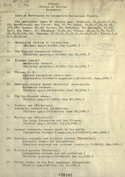 Cover of: List of references on locomotive mechanical stokers. by Bureau of Railway Economics (Washington, D.C.). Library