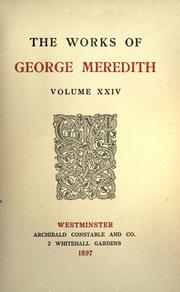 Cover of: The works of George Meredith. by George Meredith, George Meredith