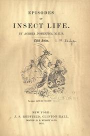 Cover of: Episodes of insect life. by Budgen, L. M. Miss., Budgen, L. M. Miss, Budgen, L. M. Miss.