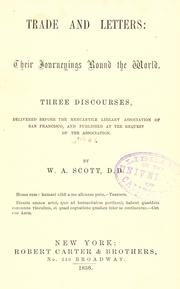 Cover of: Trade and letters by W. A. Scott