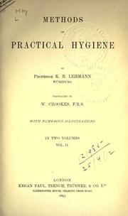 Cover of: Methods of practical hygiene