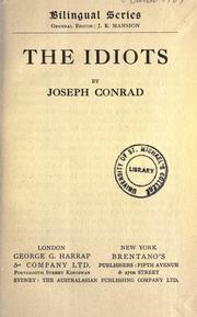 Cover of: The idiots by Joseph Conrad