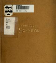 Cover of: Fourteen sonnets. by Warren Holden, Warren Holden