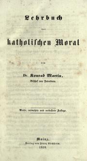 Cover of: Lehrbuch der katholischen Moral