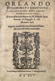 Cover of: Orlando innamorato by Matteo Maria Boiardo, Matteo Maria Boiardo