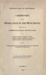 Cover of: Pennsylvania at Gettysburg. by Pennsylvania. Gettysburg Battlefield Commission, Pennsylvania. Gettysburg Battlefield Commission