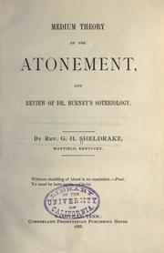 Medium theory of the atonement by G H Sheldrake