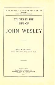 Cover of: Studies in The life of John Wesley