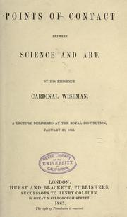 Cover of: Points of contact between science and art by Nicholas Patrick Wiseman