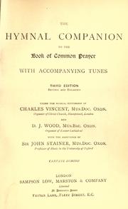 Cover of: The hymnal companion to the Book of Common Prayer. by Charles Vincent
