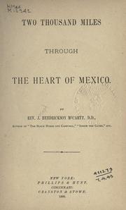 Cover of: Two thousand miles through the heart of Mexico. by Joseph Hendrickson McCarty