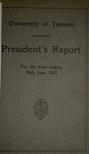 Cover of: President's report.