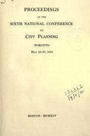 Cover of: Proceedings of the ... National Conference on City Planning. by National Conference on City Planning.