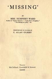 Cover of: Missing. by Mary Augusta Arnold Ward