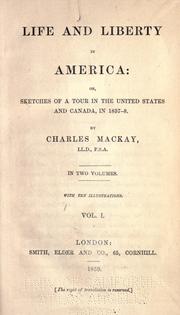 Cover of: Life and liberty in America by Charles Mackay