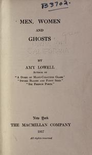Cover of: Men, women and ghosts by Amy Lowell