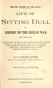 Cover of: The red record of the Sioux by Willis Fletcher Johnson