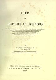 Cover of: Life of Robert Stevenson, civil engineer... by Stevenson, David