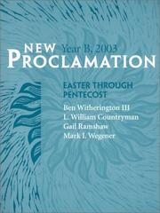 Cover of: New Proclamation: Year B, 2003, Easter Through Pentecost (New Proclamation)