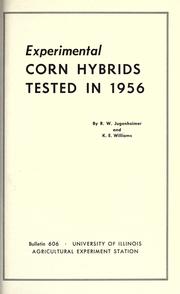 Cover of: Experimental corn hybrids tested in 1956
