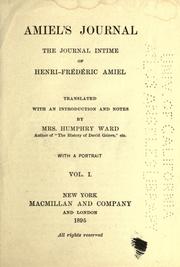 Cover of: Amiel's Journa by Henri Frédéric Amiel