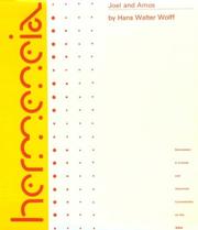 Cover of: Joel and Amos by Hans Walter Wolff