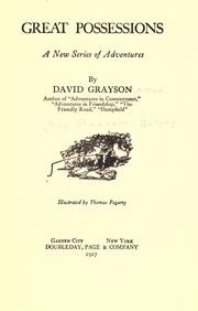 Cover of: Great possessions by David Grayson