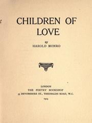 Cover of: Children of love.