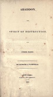 Abaddon, the spirit of destruction by Sumner Lincoln Fairfield