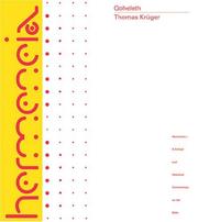 Cover of: Qoheleth: A Commentary (Hermeneia: a Critical and Historical Commentary on the Bible) by Thomas Kruger, Klaus Baltzer
