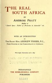 The real South Africa by Ambrose Pratt