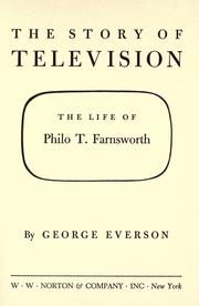 Cover of: The story of television by George Everson