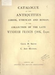 Catalogue of the antiquities by Smith, Cecil Harcourt Sir