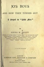 Cover of: Jo's boys, and how they turned out. by Louisa May Alcott