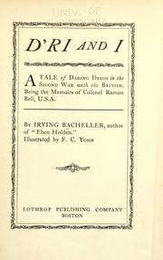Cover of: D' ri and I by Irving Bacheller