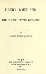 Cover of: Henry Bourland: the passing of the cavalier