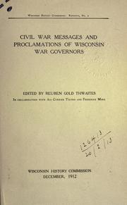 Cover of: Reprints. by Wisconsin. History Commission