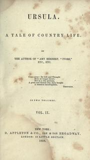 Cover of: Ursula: a tale of country life